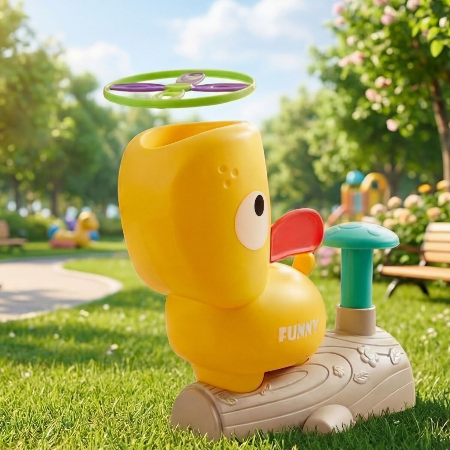 Juego Infantil Pato Lanzador De Aros Para Exterior Ni&ntilde;os image number 0.0