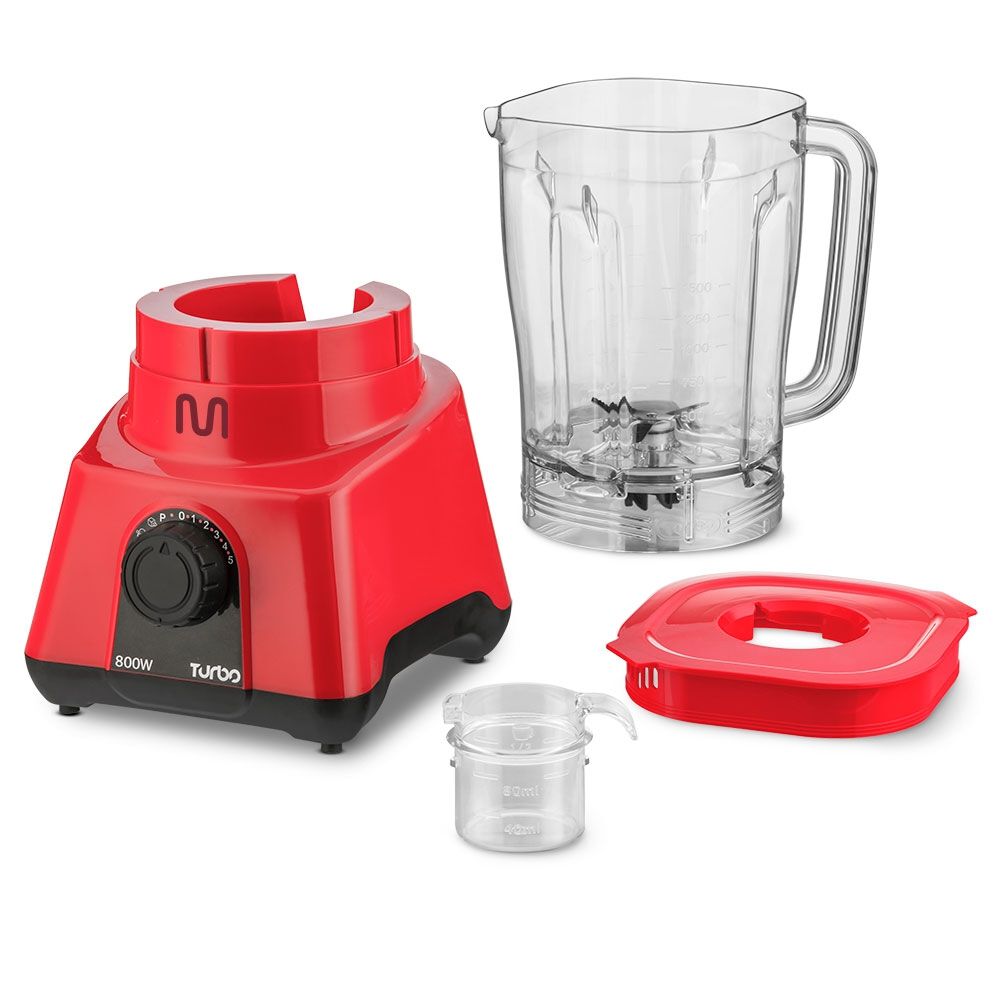 Licuadora Multi Turbo 800w 2,6l Roja Lq804 image number 2.0