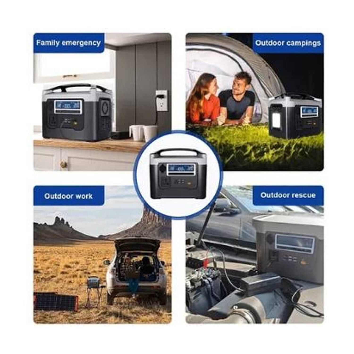Generador El&eacute;ctrico Solar Energ&iacute;a Port&aacute;til 600w Banco De Energ&iacute;a Multi Expansi&oacute;n image number 4.0
