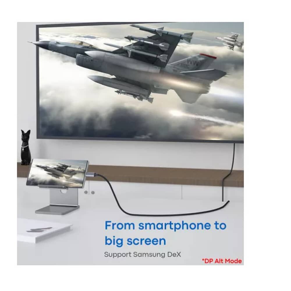 Cable Adaptador Usb Tipo- C A Hdmi 4k 60hz Hdtv Resistente image number 1.0