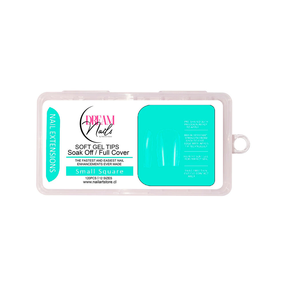 Tips Uñas Soft Gel Dream Nails Small Square 120 Unidades image number 0.0