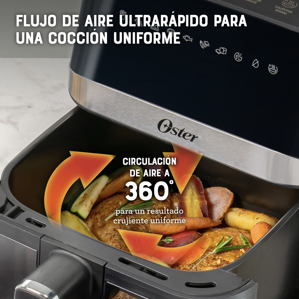 Freidora De Aire Digital 4l Oster 10 Programas Ckstaf40wddf image number 5.0