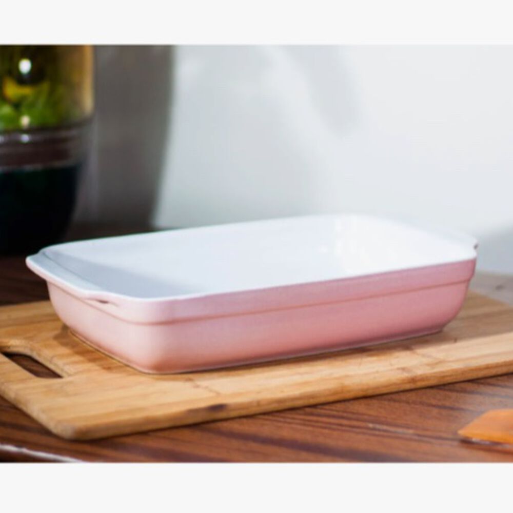 Fuente Ceramica Rectangular Rosado image number 1.0