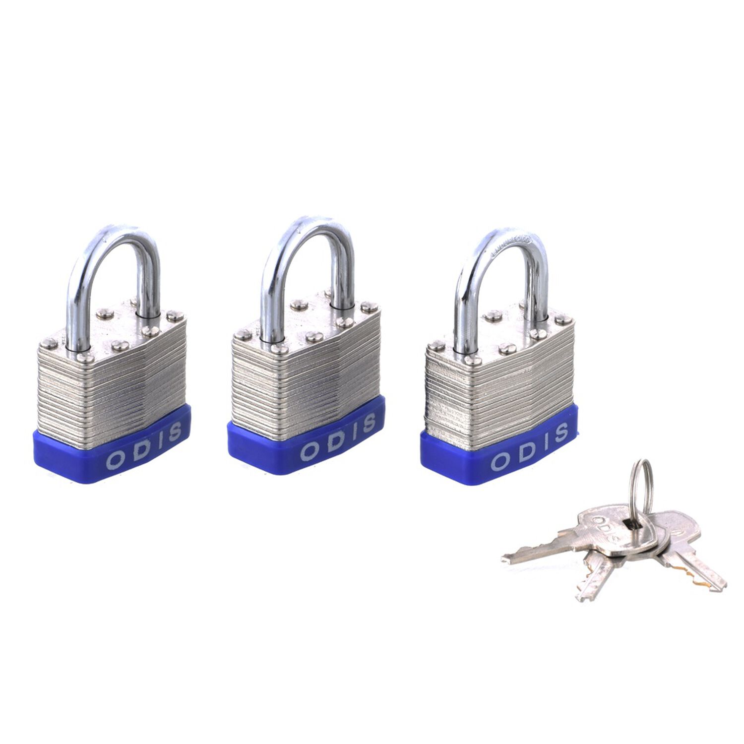 Pack 3 Candados Laminado Odis 40mm - Llaves Iguales image number 6.0