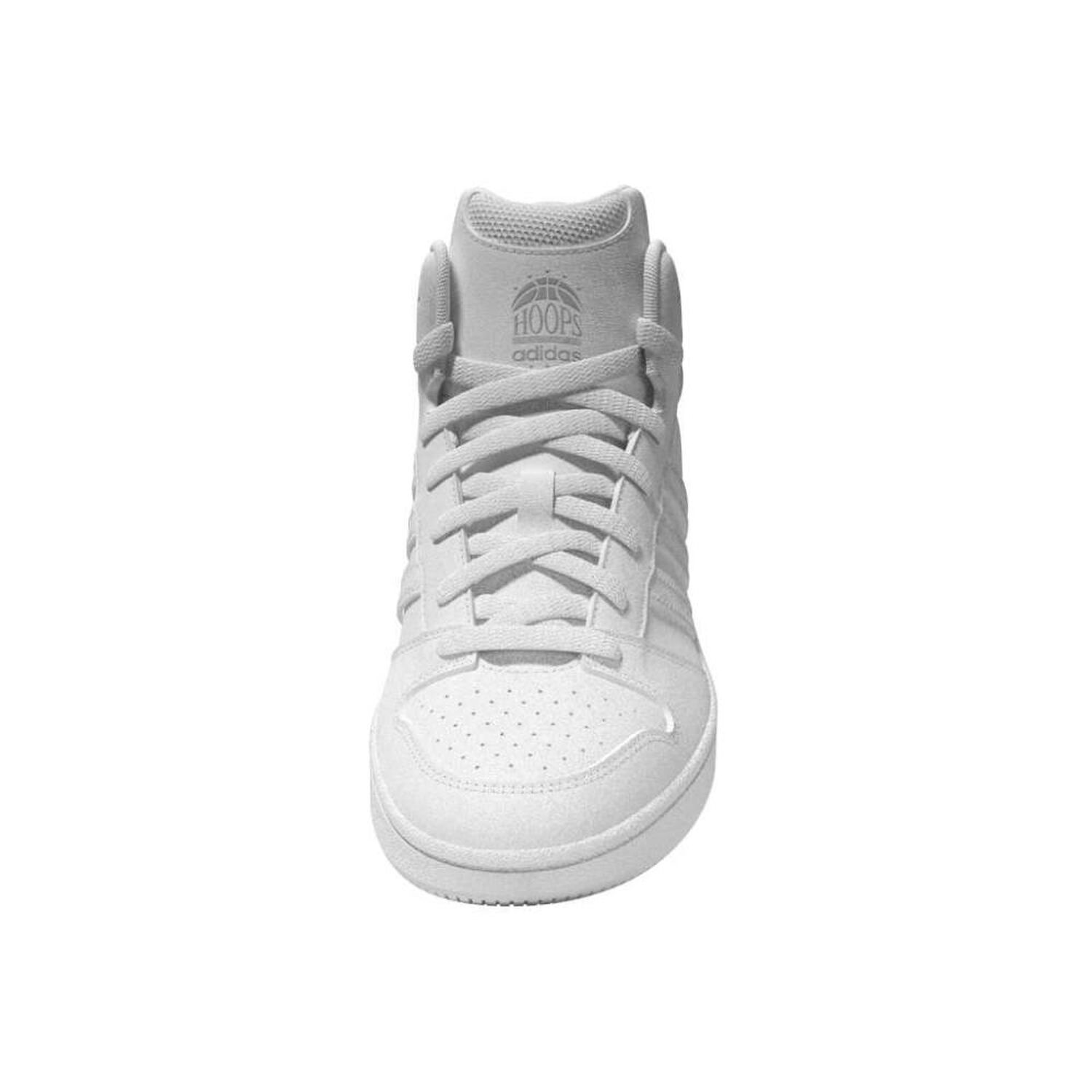 Zapatilla Basketball Hombre Adidas Hoops Mid Classic Blanco image number 6.0