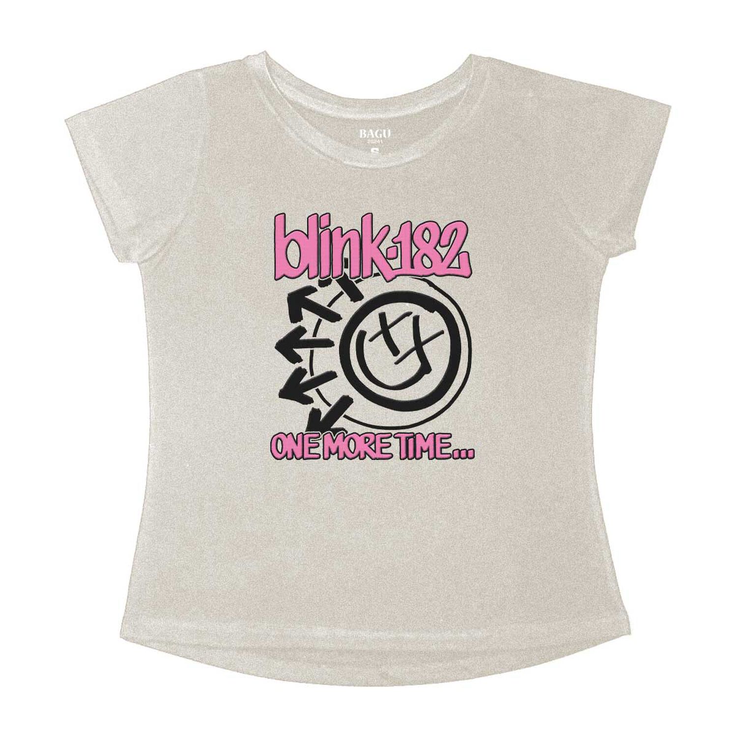 Polera Mujer Blink 182 One More Time Relieve Fucsia image number 1.0