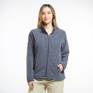 Polerón Básico Melange Cuello Redondo Mujer Geeps Polerón Básico Melange Cuello Redondo Mujer Geeps