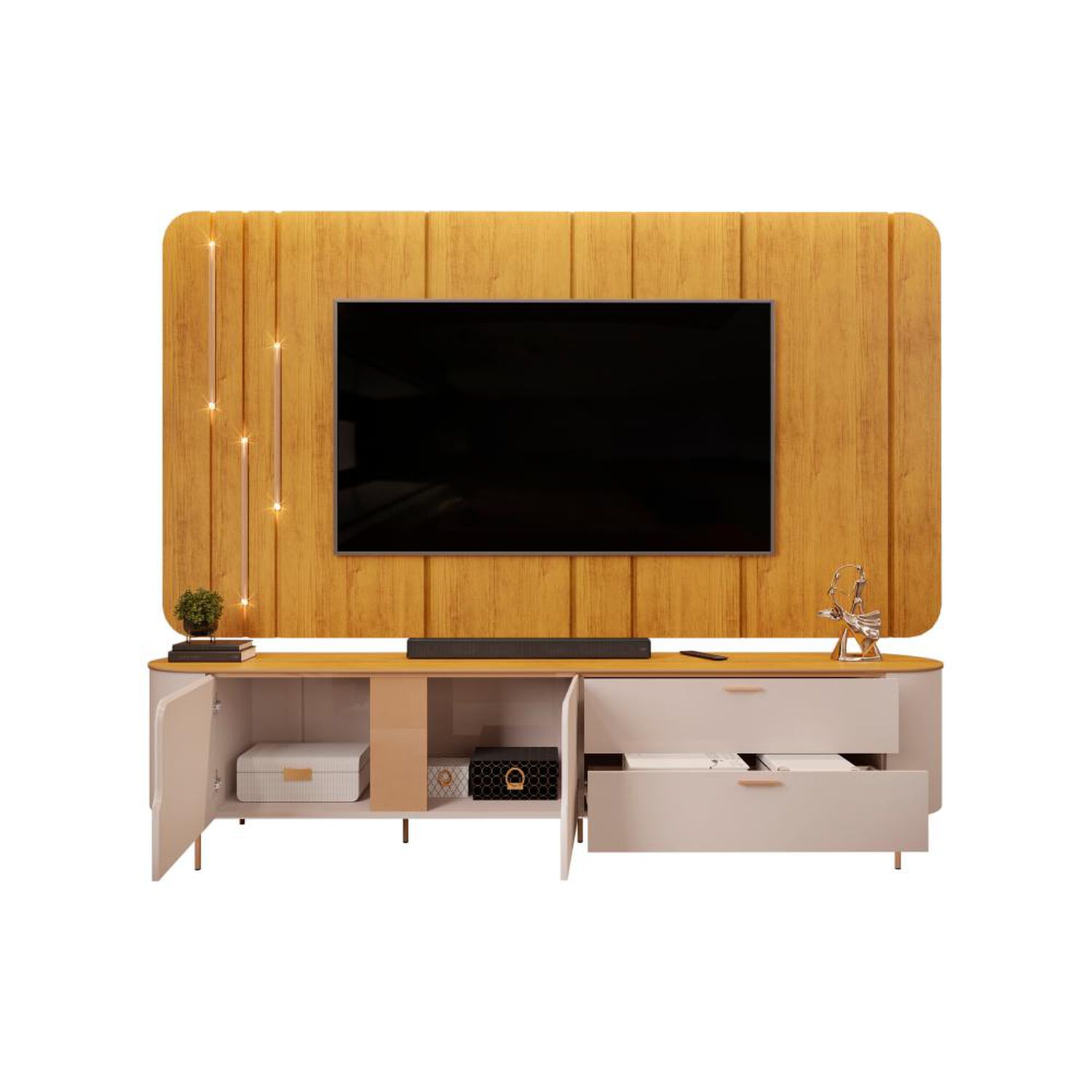 Home Tv Di Poretti Celine / 2 Puertas / 2 Cajones image number 1.0