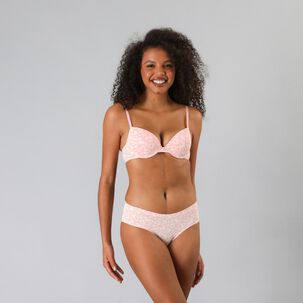 Pack 3x Sosten Balconet Push Up Micro Pr Flores