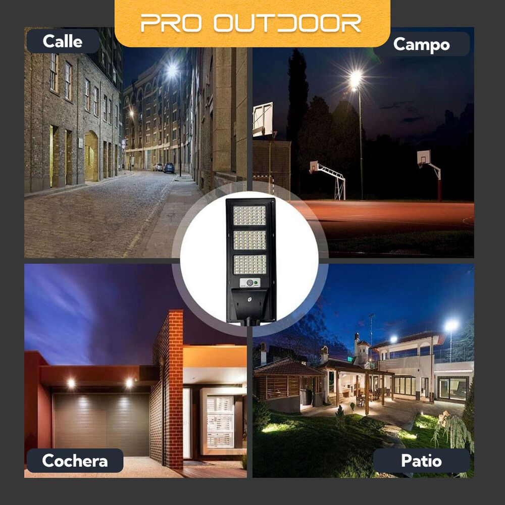 Pack 2 Luminaria Led 100 W Solar Contra Agua image number 6.0