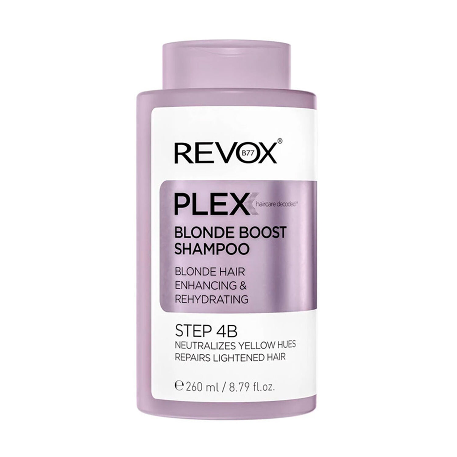 Revox B77 Plex - Shampoo Neutralizador Paso 4 Cabellos Rubios 260ml image number 0.0