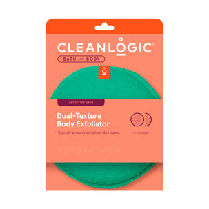 Cleanlogic - Espuma De Baño Corporal Exfoliante De Doble Textura Para Piel Sensible