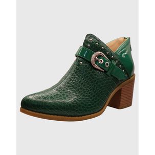 Botin Campero Hebilla Verde