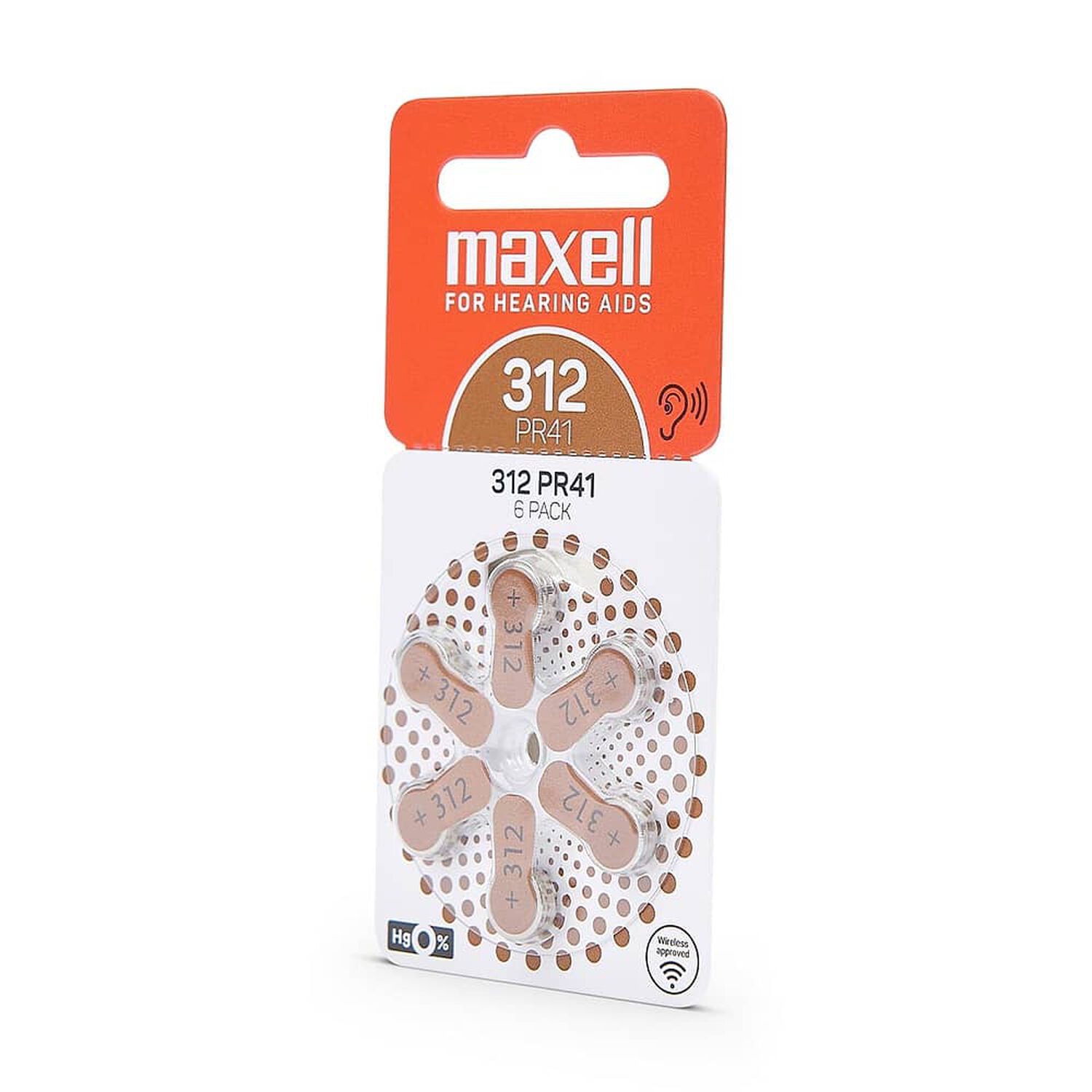 60 Pilas Para Aud&iacute;fonos Maxell Tama&ntilde;o 312 Auditivas image number 2.0