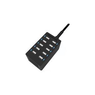 Estaci&oacute;n De Carga M&oacute;vil Usb-a De 10 Puertos Carga Rapida 60w Compatible Con Samsung, Lphone, Lpad Y Mas &ndash; Negro