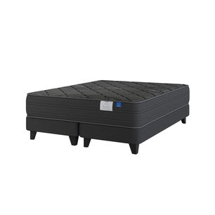 Cama Europea Flex Black / King / Base Dividida + Set de Maderas Argos