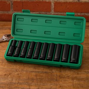 Set Dados Impacto 1/2&rdquo; 10 Pzs 8-24 Mm