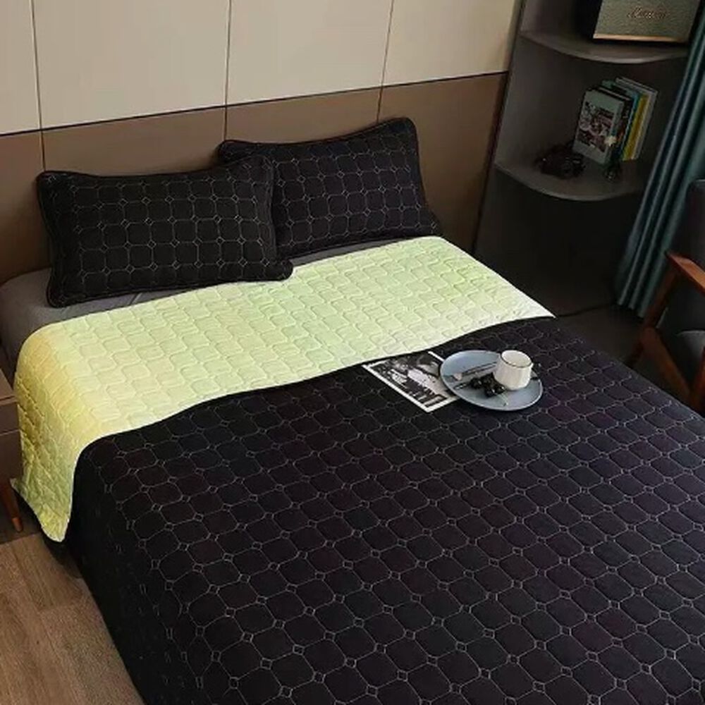 Cubrecama Quilt Cobertor King. Blanco Y Negro image number 0.0