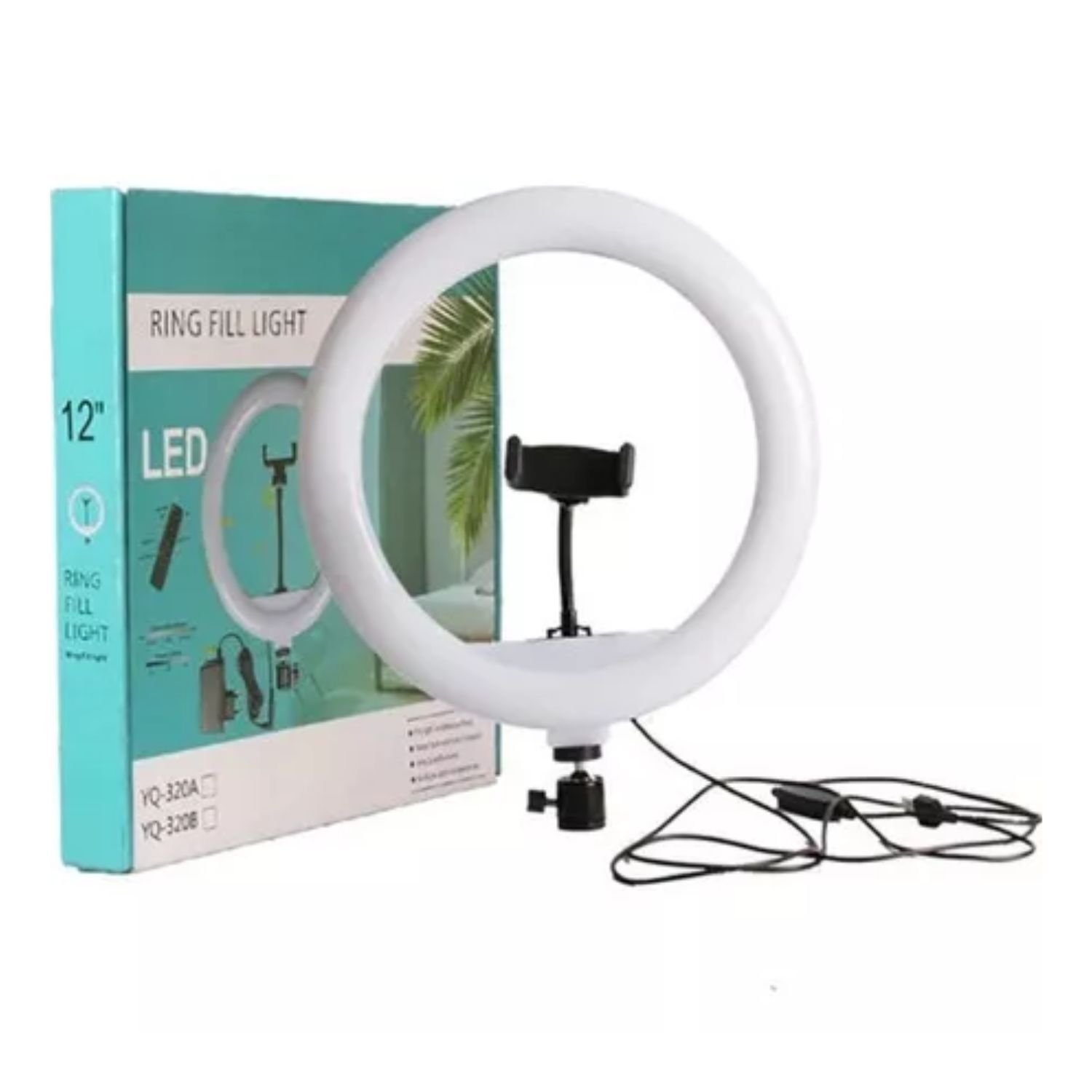 Aro De Luz Led 30 Cm Anillo De Luz Con Tripode Ajustable image number 1.0