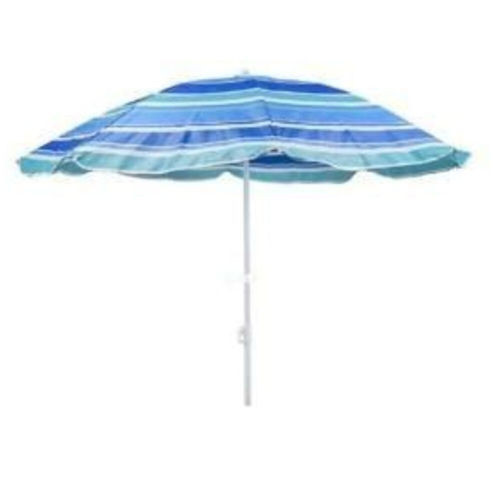 Sombrilla 2 Mts Diametro Playa Camping Diseño Rayas Colores Azules image number 0.0
