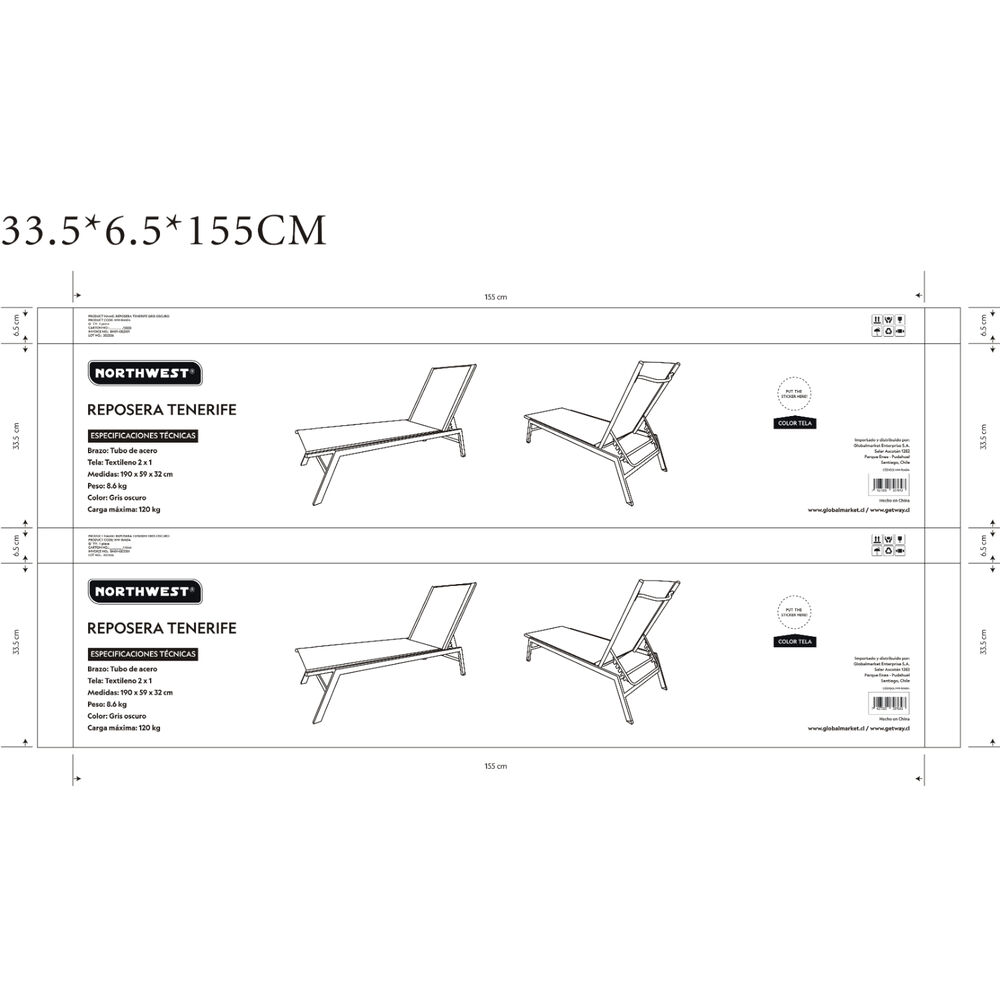Reposera Piscina Playa Terraza Tenerife image number 5.0