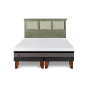 Cama Europea Cic Balance / King / Base Dividida + Respaldo