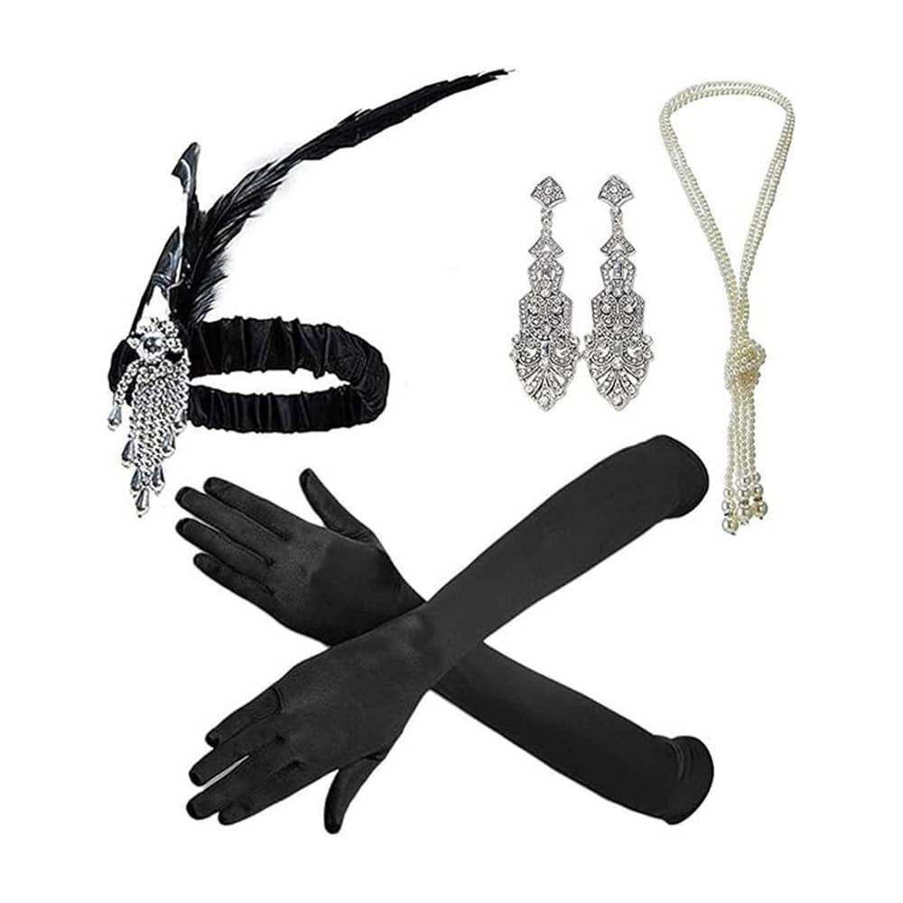 Set De Disfraz De Fiesta Retro Los A&ntilde;os 20 De Gran Gatsby image number 0.0