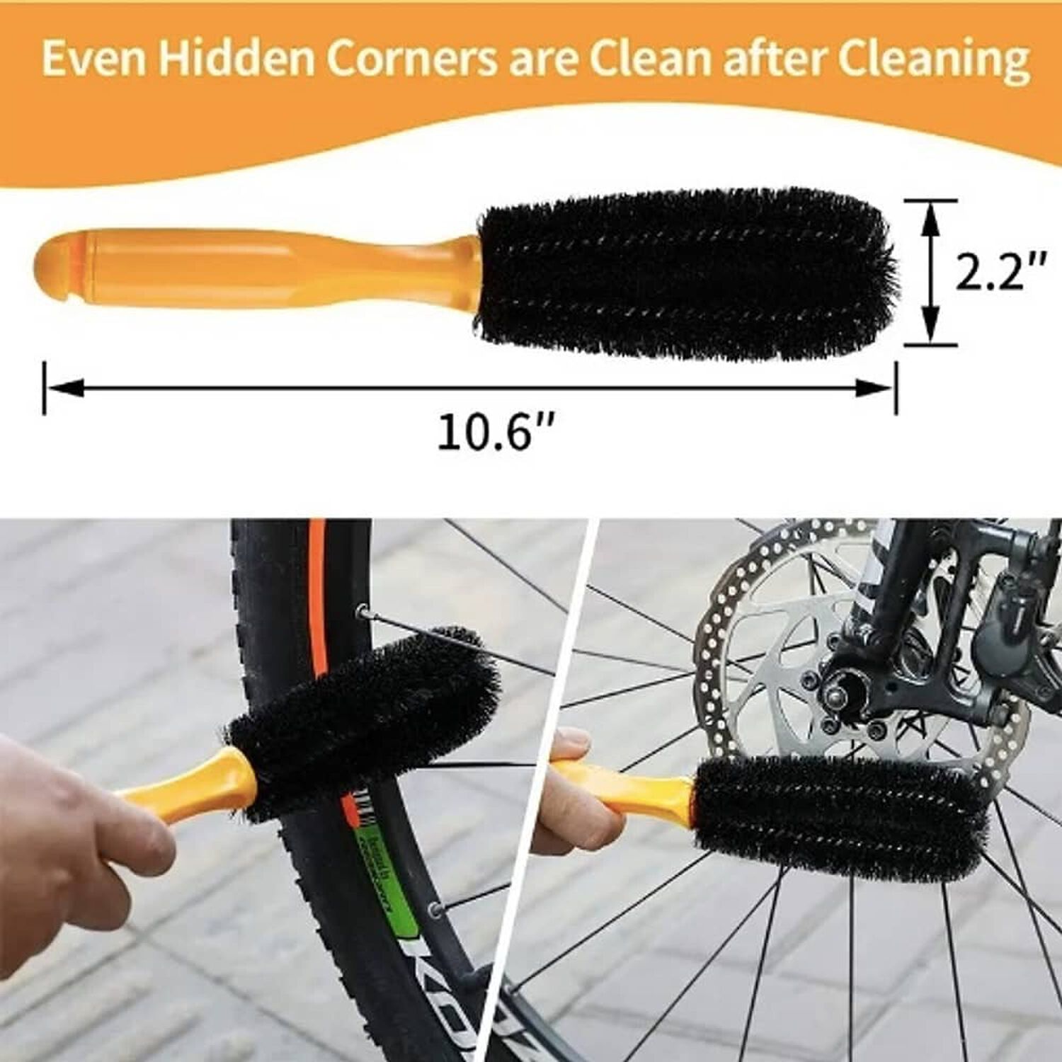 Limpieza Bicicleta Kit 10 Piezas Cepillo Polvo Limpia Cadena image number 4.0