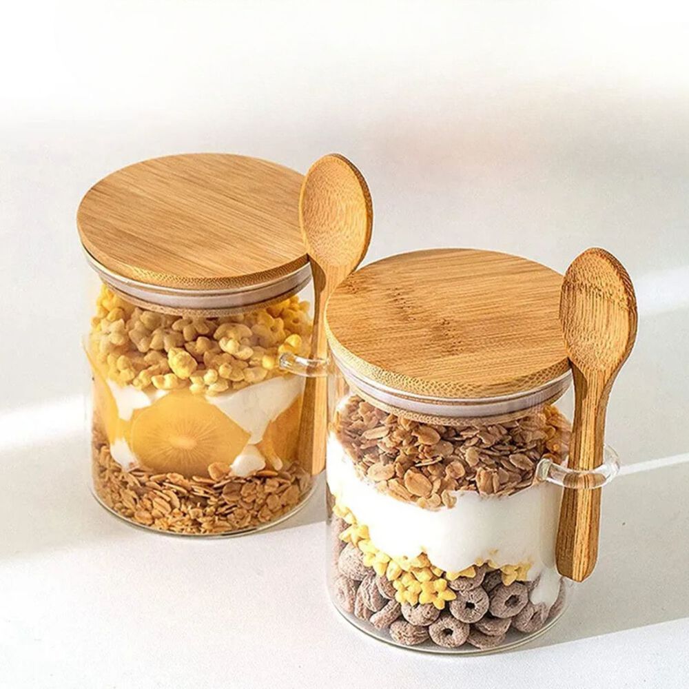 Set 3 Frasco Contenedor Hermetico 700ml 15cm Redondo Cuchara image number 3.0