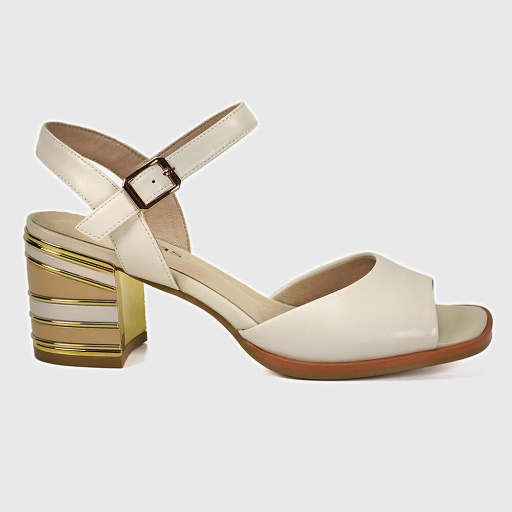 Sandalia Cuero Javi Blanco image number 1.0