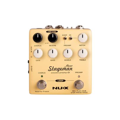 Preamplificador Nux De Guitarra Ac&uacute;stica Stageman Floor Nap-5