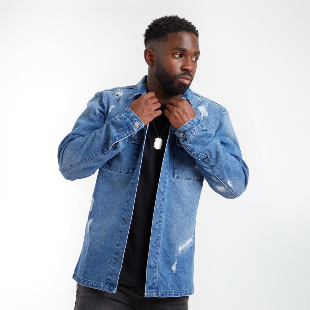Chaqueta Denim Slim Hombre Rolly Go image number 0.0
