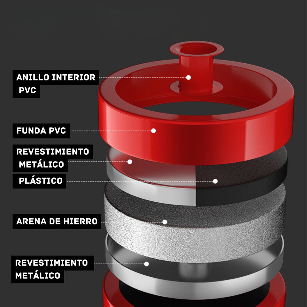 Set Mancuernas 20 Kg Barra Rusa Kettlebell Premium image number 5.0