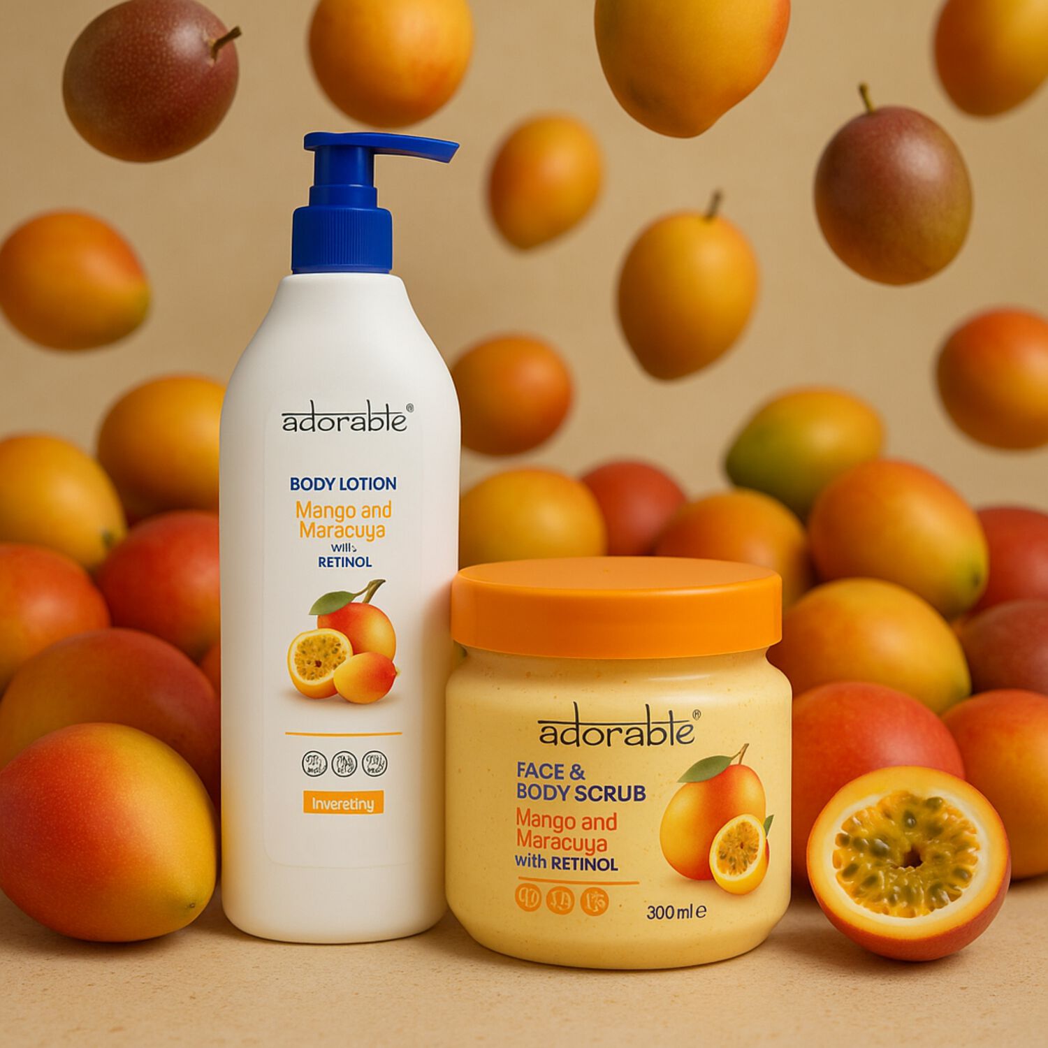 Pack Adorable Corporal Mango - Maracuy&aacute; & Retinol image number 1.0
