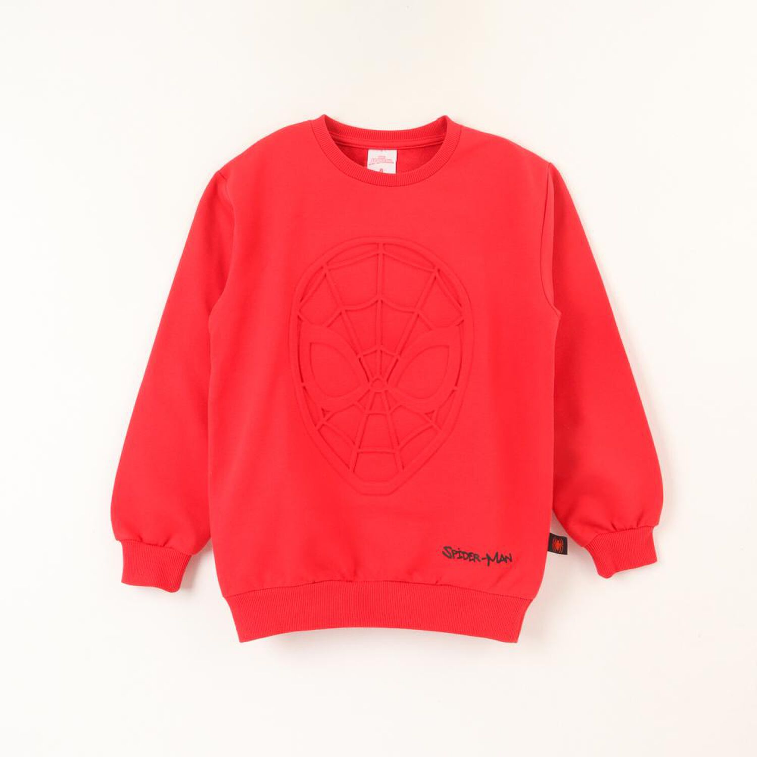 Poleron Cerrado Ni&ntilde;o Heat Emboss Spiderman image number 0.0