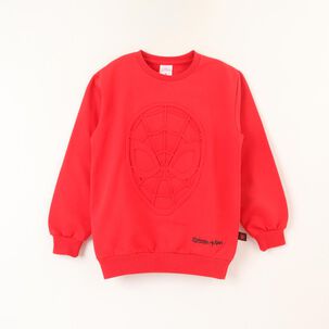 Poleron Cerrado Niño Heat Emboss Spiderman