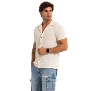 Camisa Malla Cuello Cubano Escocia