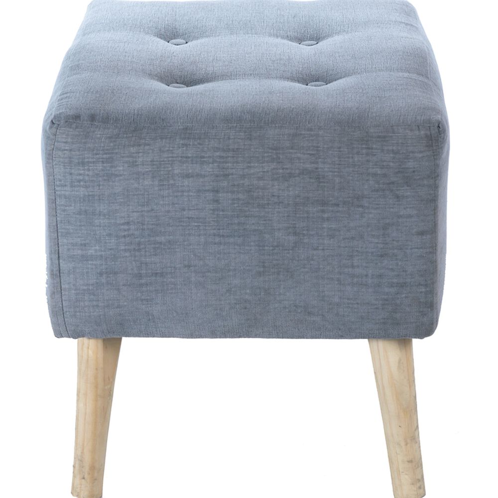 Pouf Petrum Gris Claro Altea 62x42x42 Cm image number 2.0