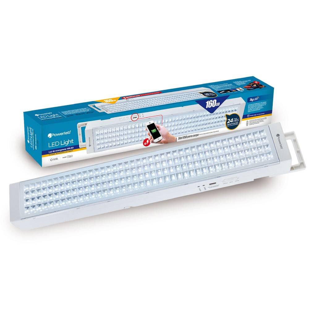 Lampara De Emergencia Recargable 160 Led 24hrs Con Powerbank image number 3.0