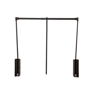 Elevador Barra Closet 770-1200 Mm Servetto Negro