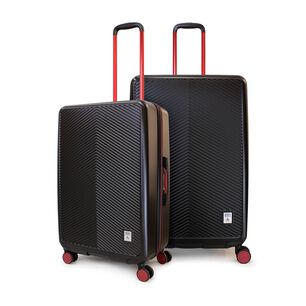 Pack 2 Maletas M 20k + L 23k Marsella Negra Con Rojo Penguin