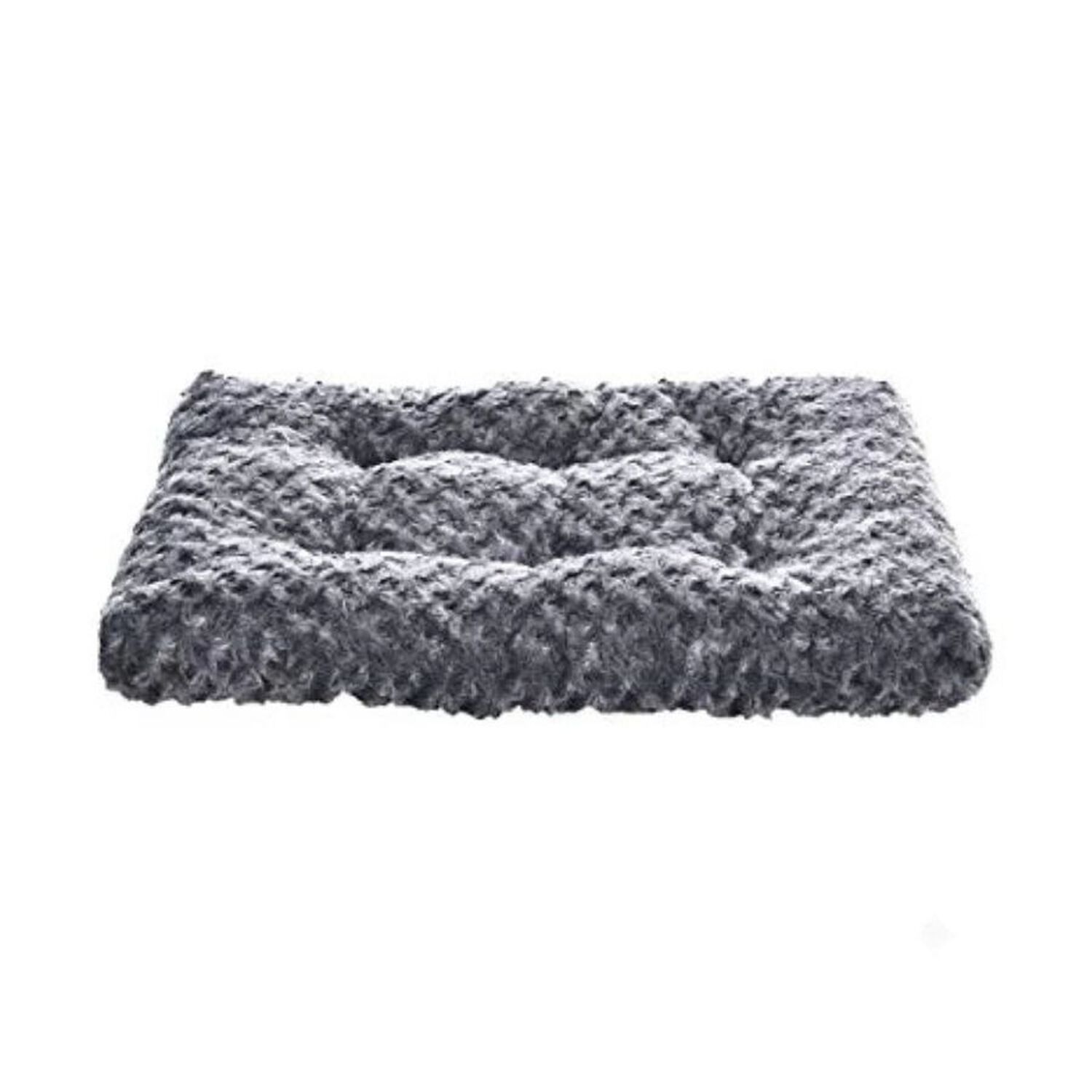 Cama Mascota Perro Gato Peluche Suave Lavable Gris 89x59x9 image number 0.0
