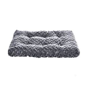 Cama Mascota Perro Gato Peluche Suave Lavable Gris 89x59x9