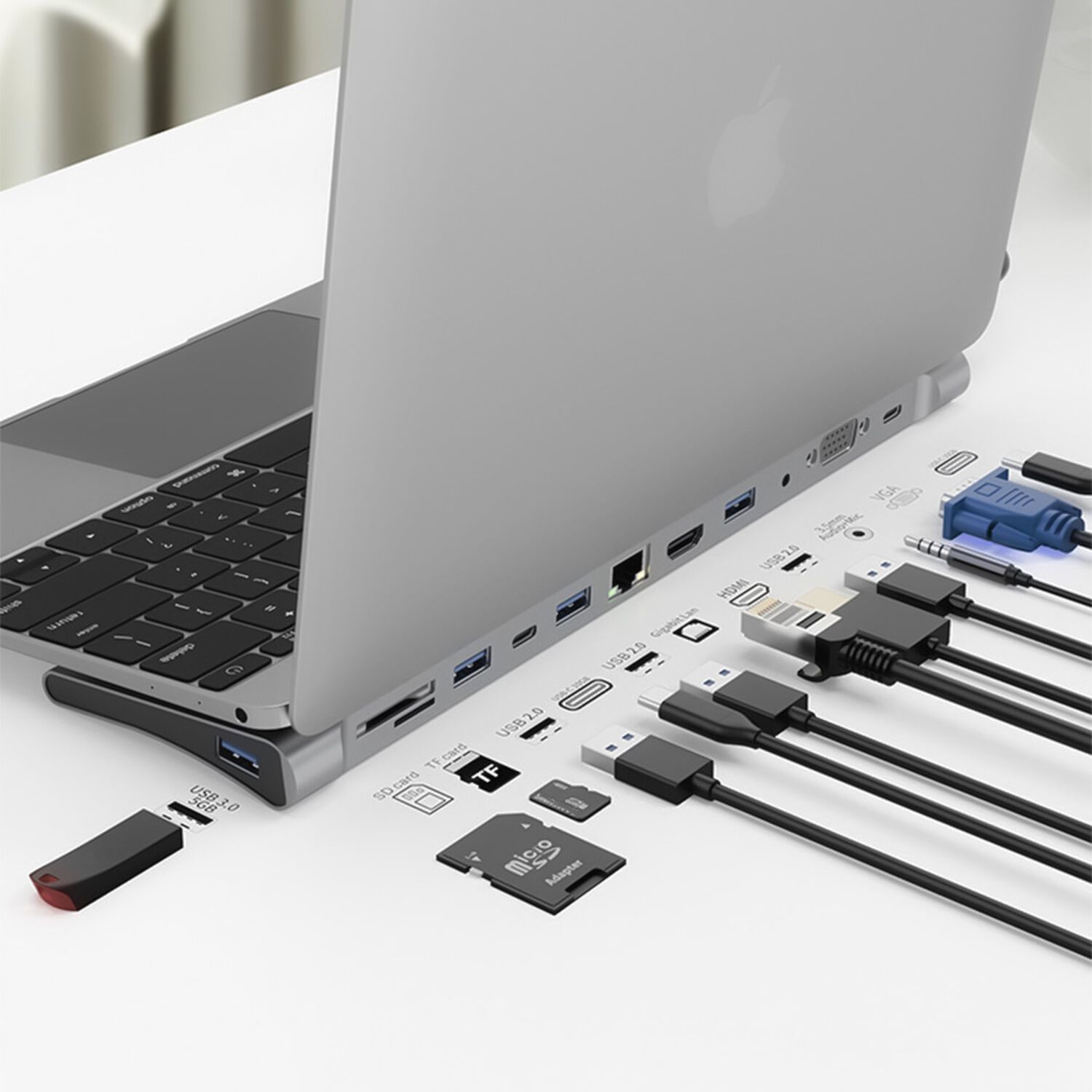 Ulink Hub Adaptador Multipuerto Usb C 12 En 1 image number 1.0