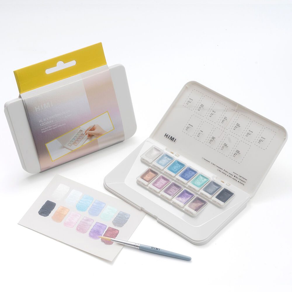 Himi Set De Acuarela Metalizada 12 Colores Selección Plata image number 3.0