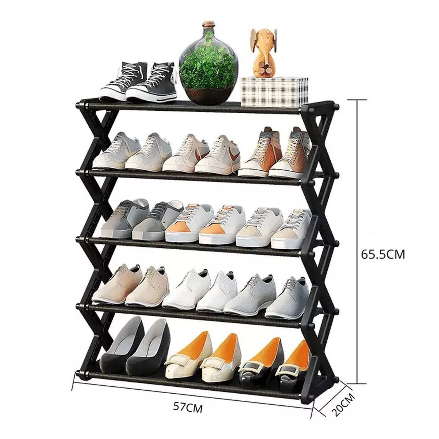 Organizador Zapatero Multifuncional 5 Niveles 57x20x65cm image number 2.0