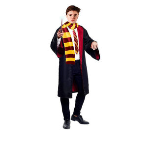 Disfraz Harry Potter Tunica Varita Bufanda Gryffindor Adulto