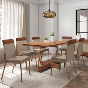 Juego De Comedor Roca Río / 6 Sillas