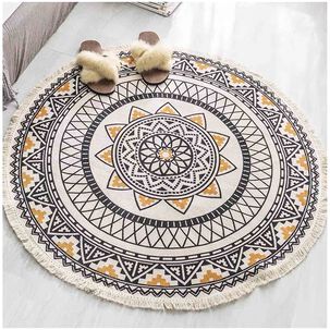 Alfombras Redondas Kilin Lino-algodon 120 Cm Mod01