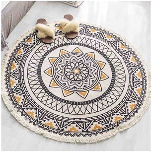 Alfombras Redondas Kilin Lino-algodon 120 Cm Mod01